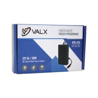 Valx VPS-125 12V 5A/60W Dc Switch Mode Adaptör DVR MODEM KAMERA ADAPTÖRÜ - 1